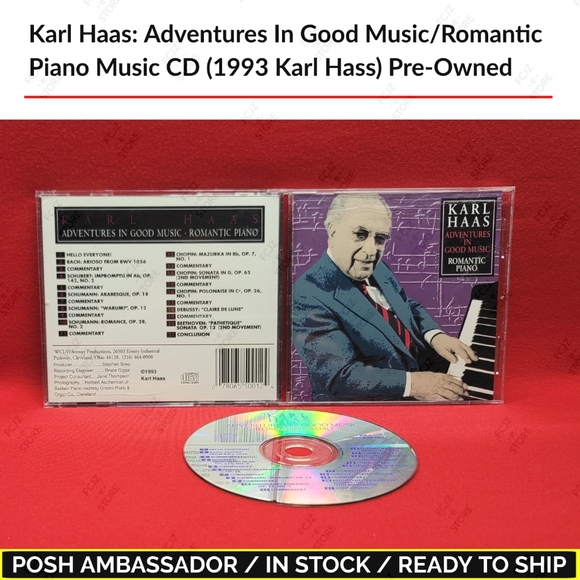 Karl Haas: Adventures In Good Music/Romantic Piano Music CD (1993, Karl Hass) - Picture 1 of 8